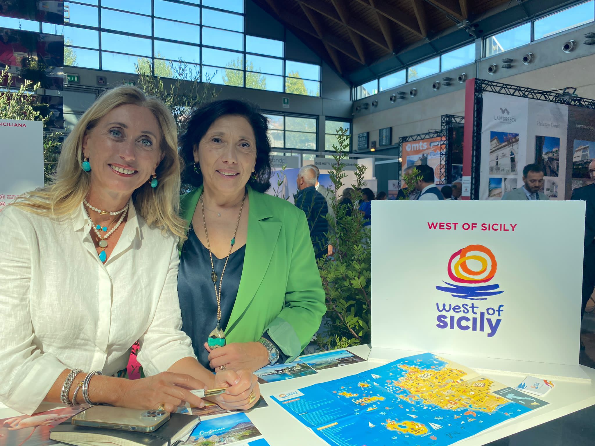 Rosalia D’Alì presidente del distretto turistico e Maria Concetta Antinoro direttore generale Turismo assessorato regione siciliana